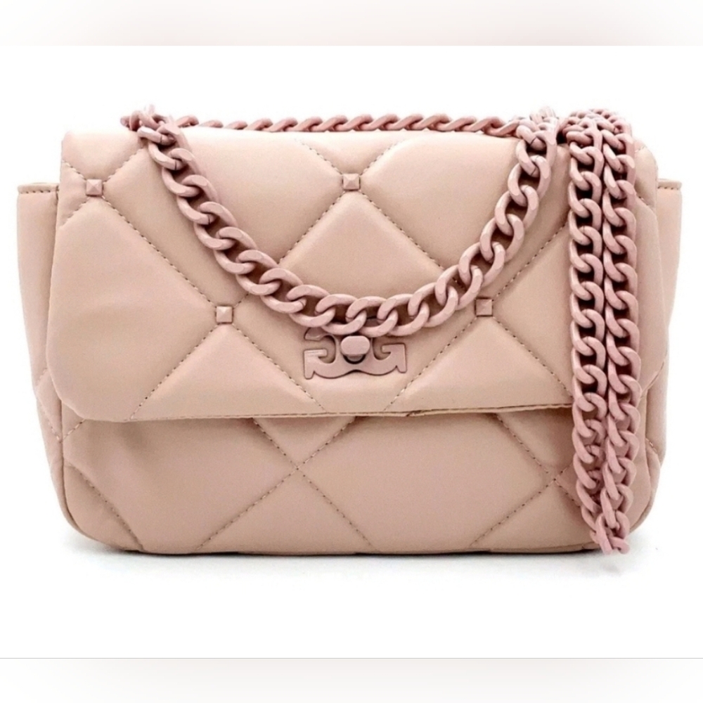 NWT GILDA PARIS SMALL QUILTED PINK BAGπππ - Picture 1 of 14